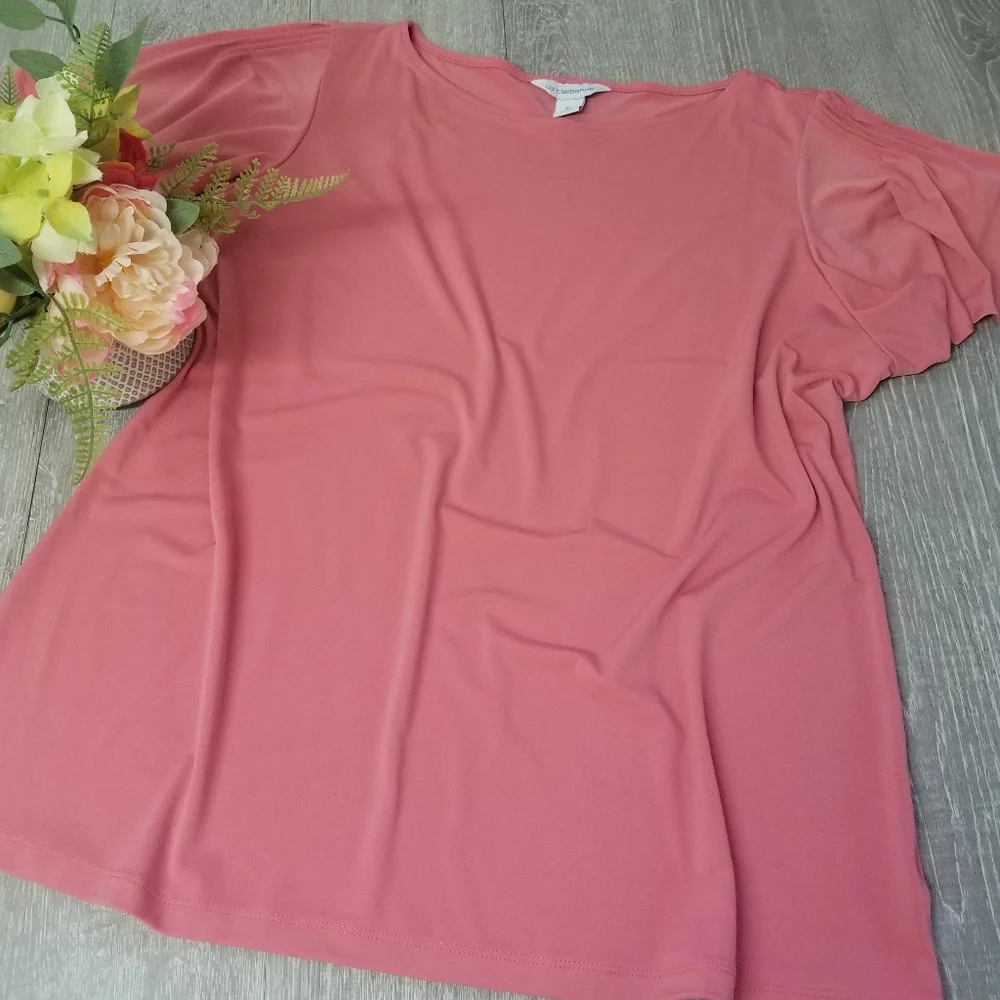 Liz Claiborne Pleated Sleeves  Blouse - Picture 7 of 7